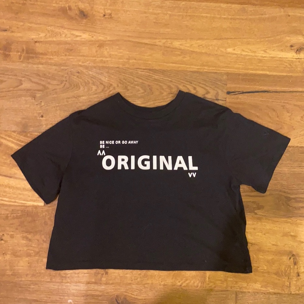 ZARA kids black tee shirt.